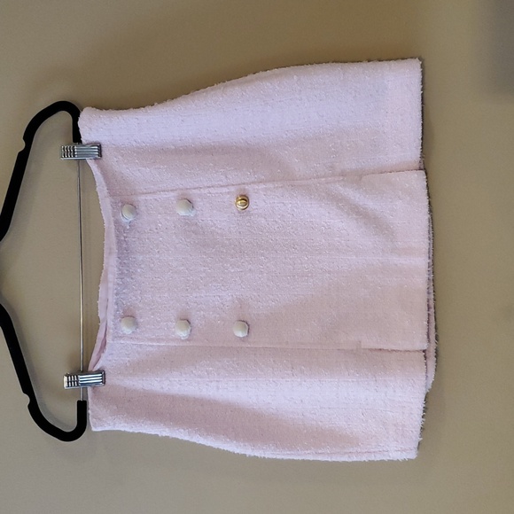 EXPRESS Tweed Mini Skirt In Pink Size 10 NWT'S - Picture 2 of 11